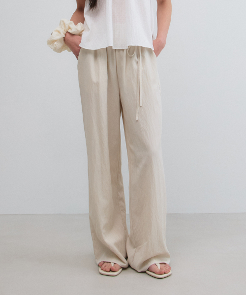 SORR BANDING PANTS_NATURAL бежевый