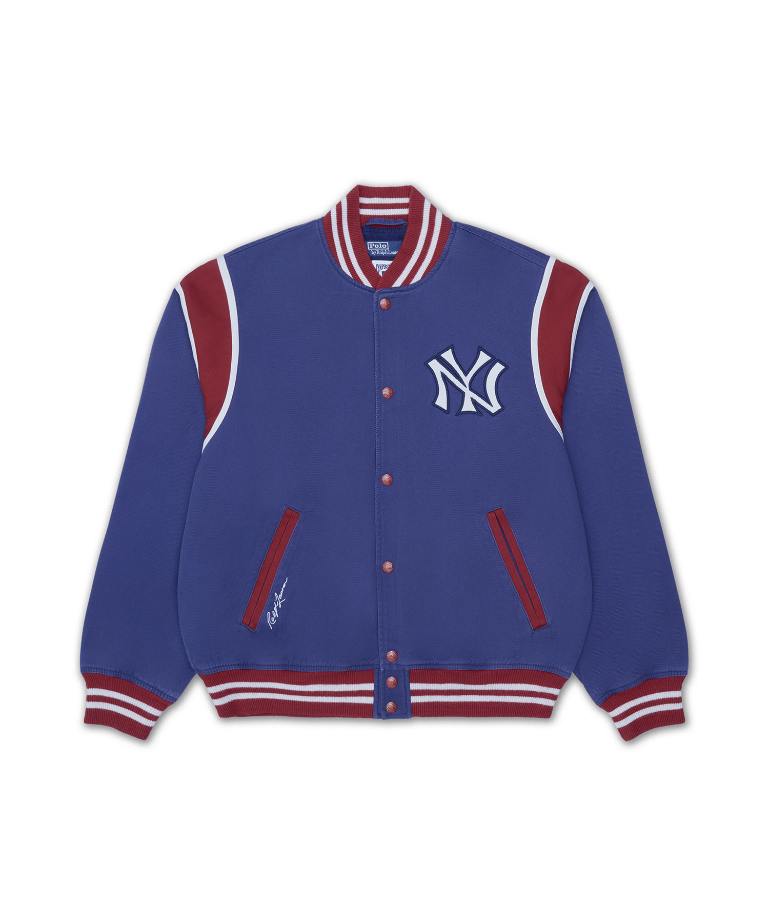 WOVEN-BOMBER-JACKET HERITAGE TWILL-NAVY-410