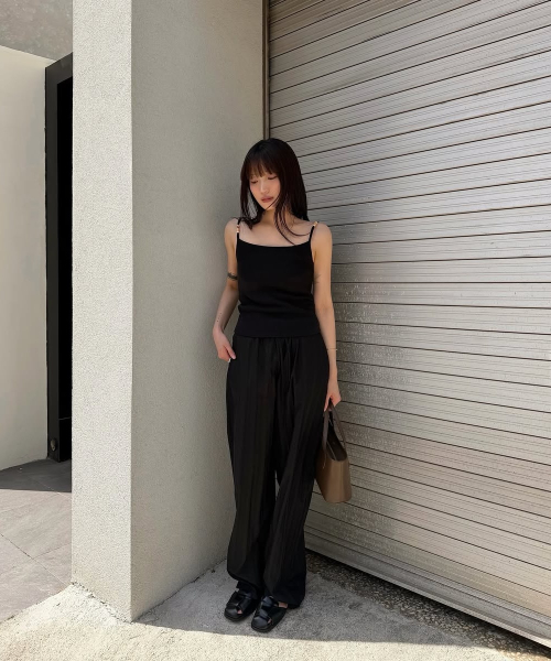 DRAWSTRING PANTS / BLACK