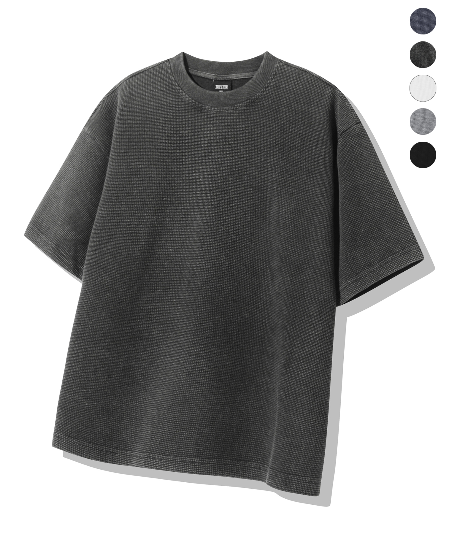 ESSENTIAL WAFFLE CROP HALF SLEEVE 5color