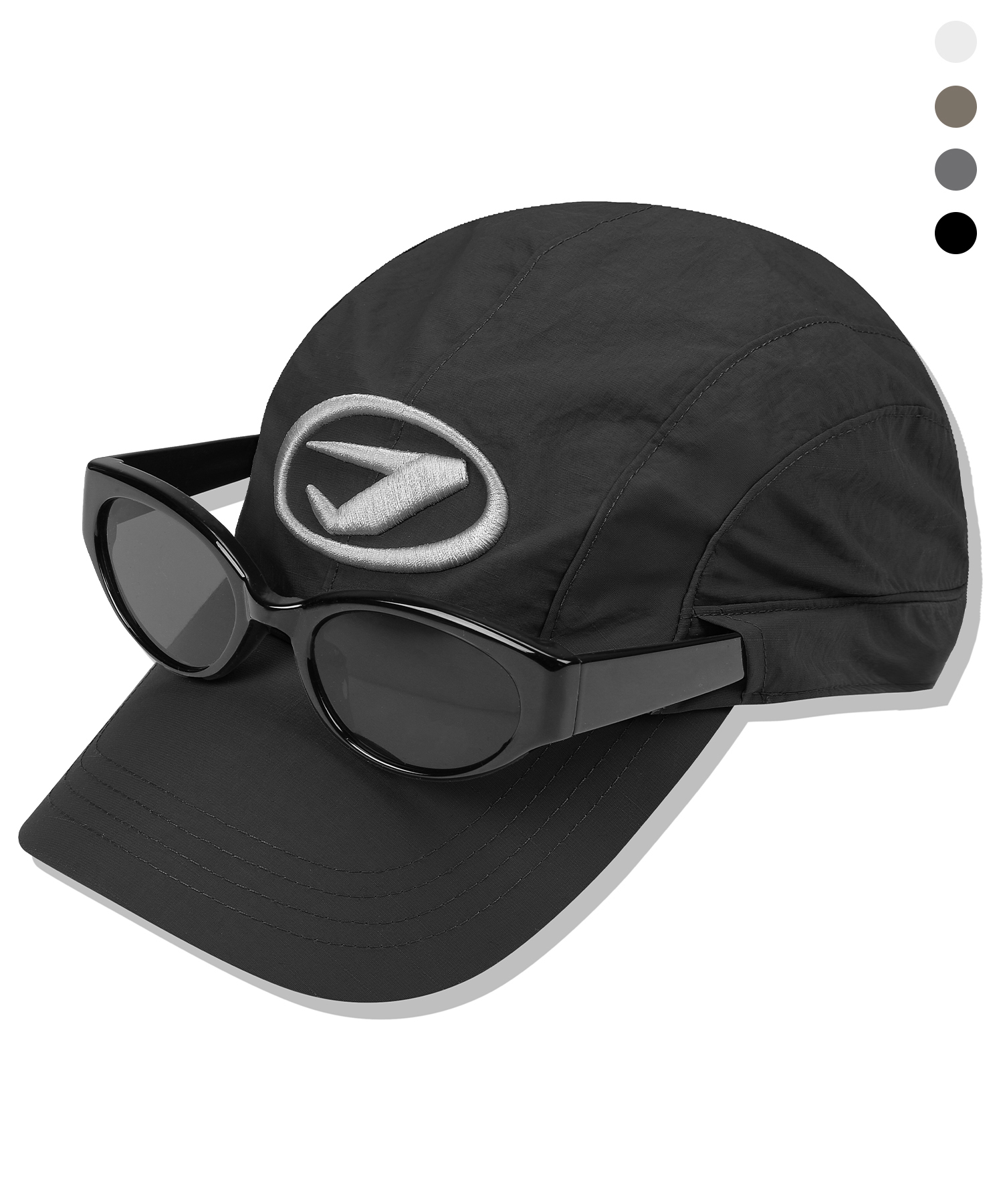 SUNGLASS CUT LOGO RUNNING NYLON BALL CAP 4color