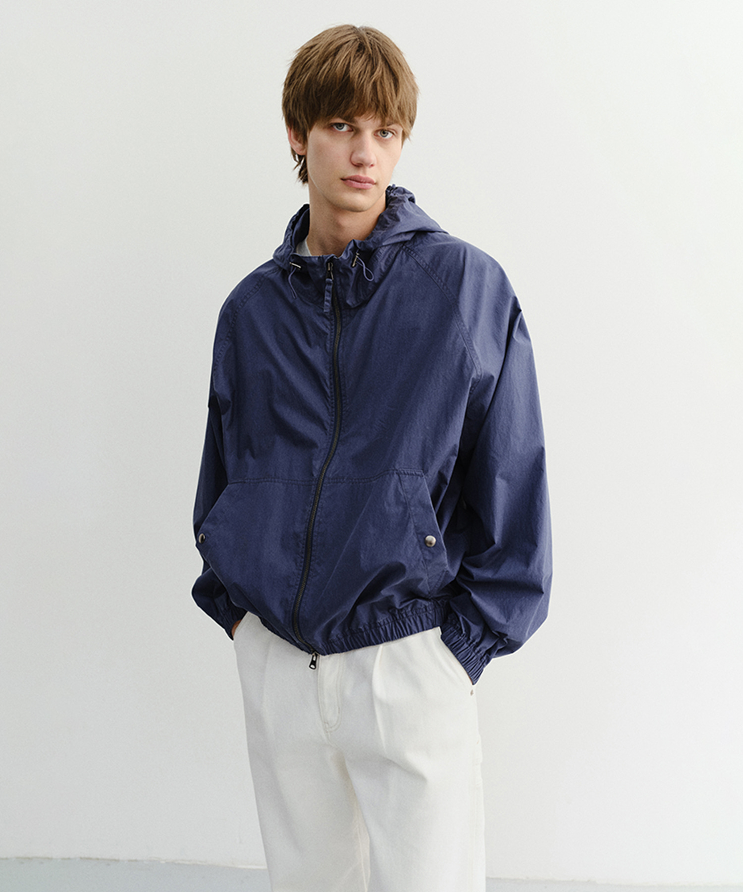 UNISEX SUMMER BREEZE WINDBREAKER NAVY BLUE