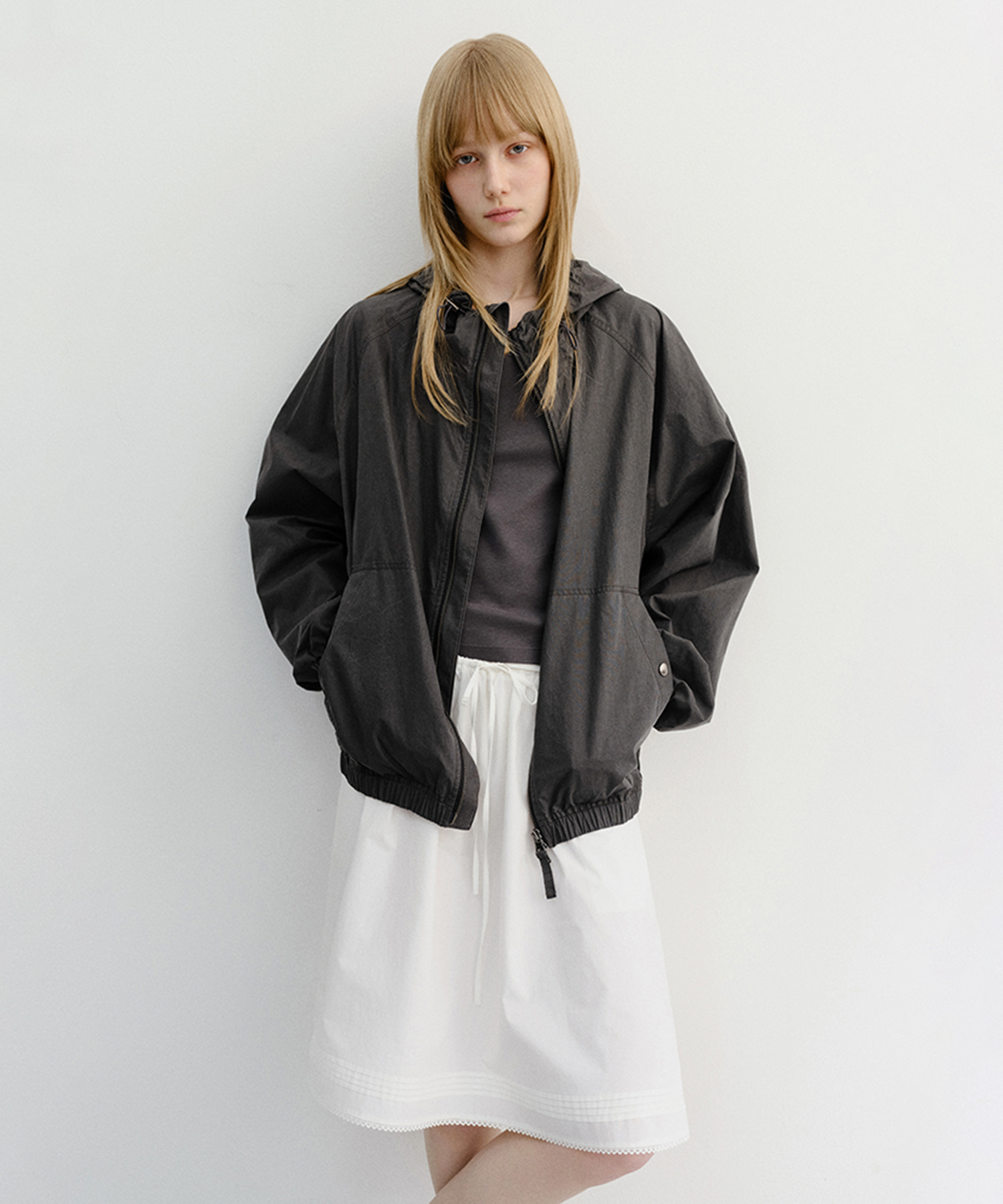 UNISEX SUMMER BREEZE WINDBREAKER BLACK