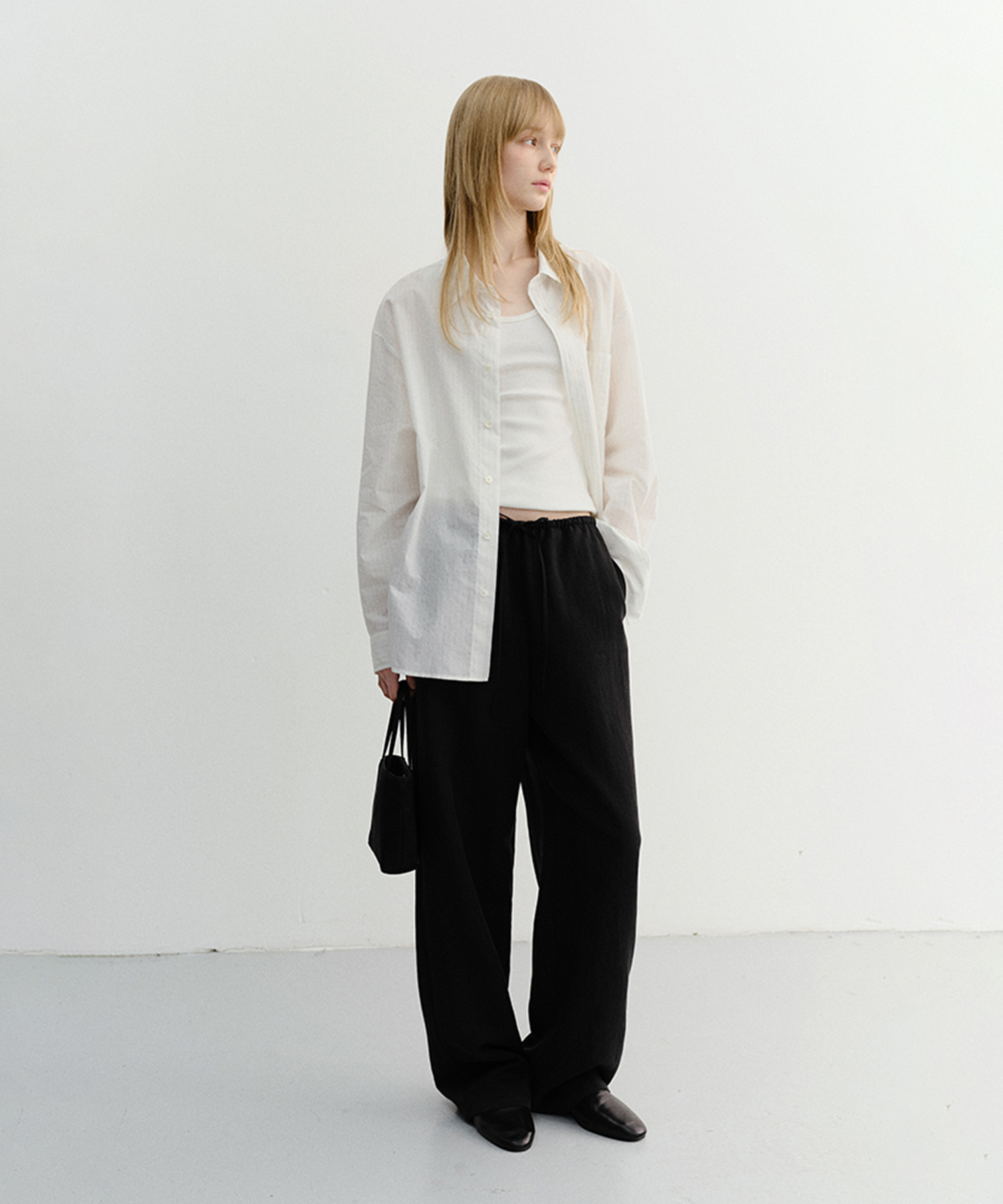SUMMER STRING PANTS BLACK