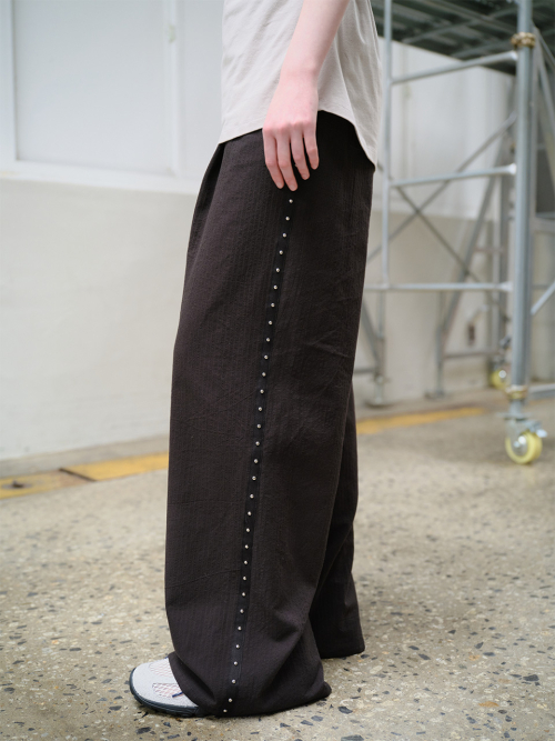 Side-detail Wide Pants VW6ML579 2color