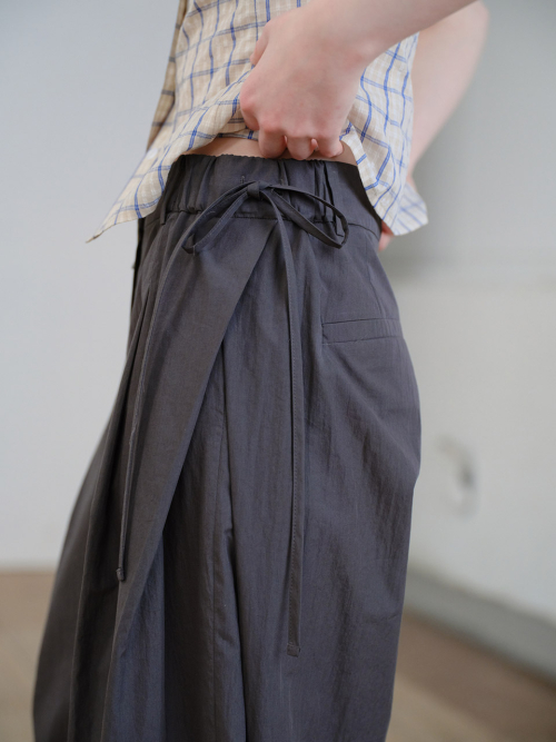 Side Tuck Detail Pants VW6ML672 3color