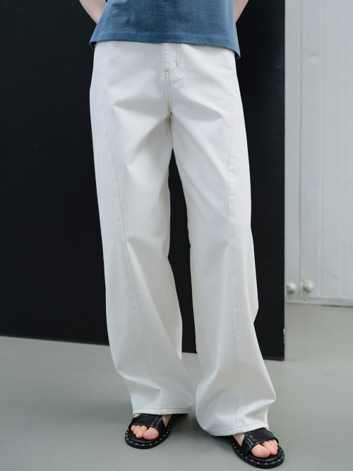 Curved Cutting Detail Denim VJ6ML479 2color