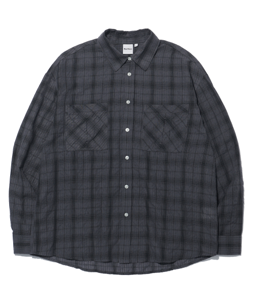 клетчатый рубашка MQ2YU305 CHARCOAL