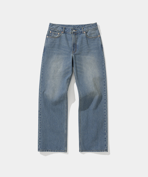 002 regular denim pants 12oz indigo blue