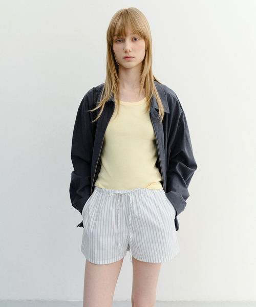 PAJAMA MINI SHORTS UDPA6B248 WHITE STRIPE