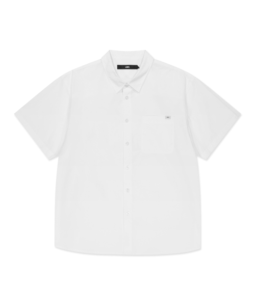 DAILY COTTON SHORT SLV SHIRT white