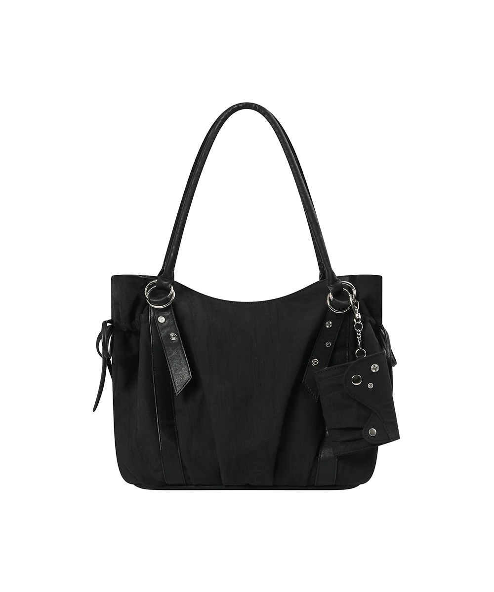 [шерстянойX] Puff bag BLACK