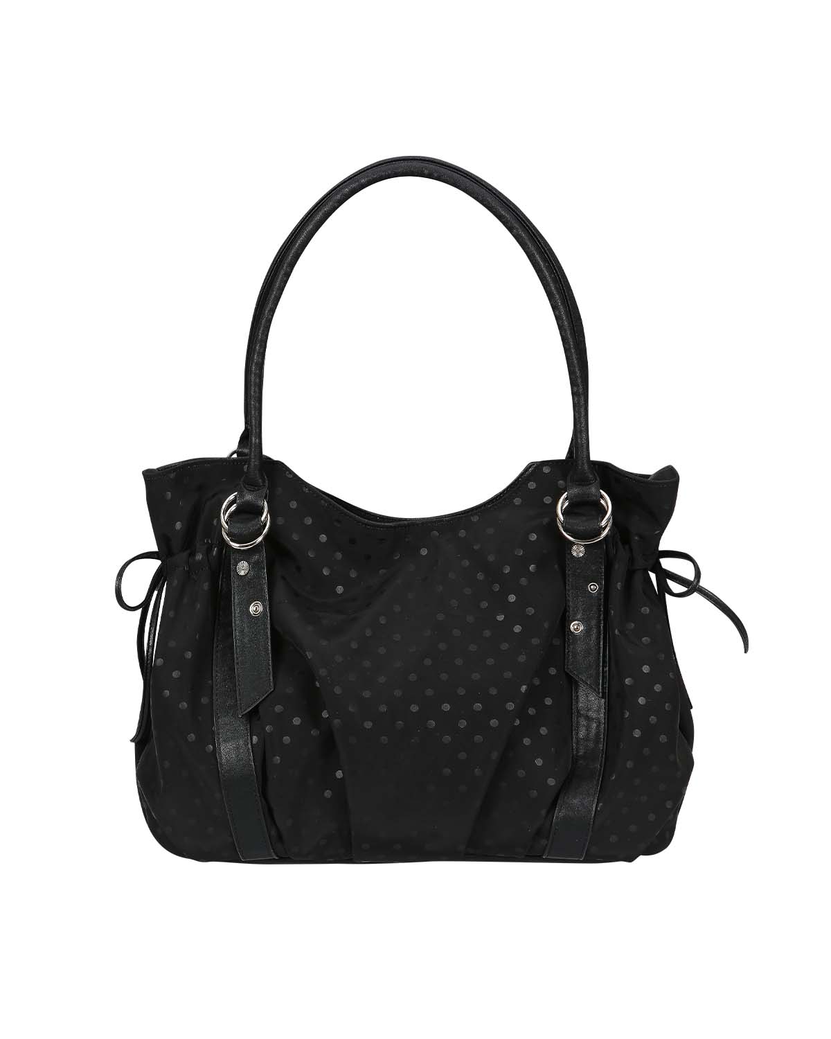 [×Misekiseoul] puff bag (black dot)