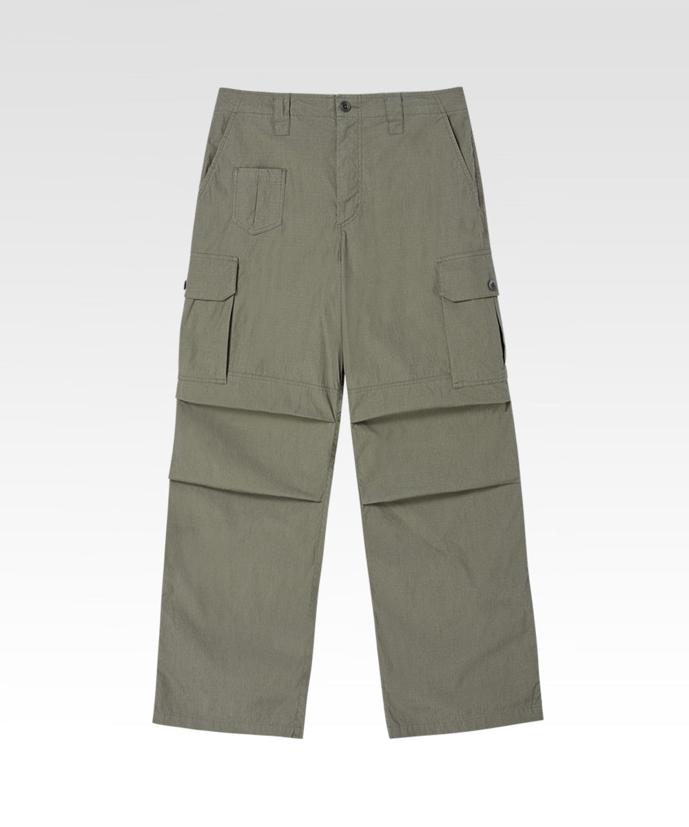 French Ripstop Cargo Pants Khaki