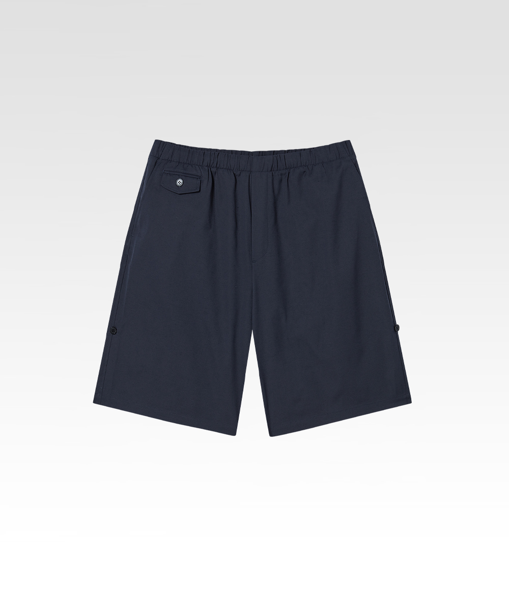 Oxford Rollup Easy Shorts Navy
