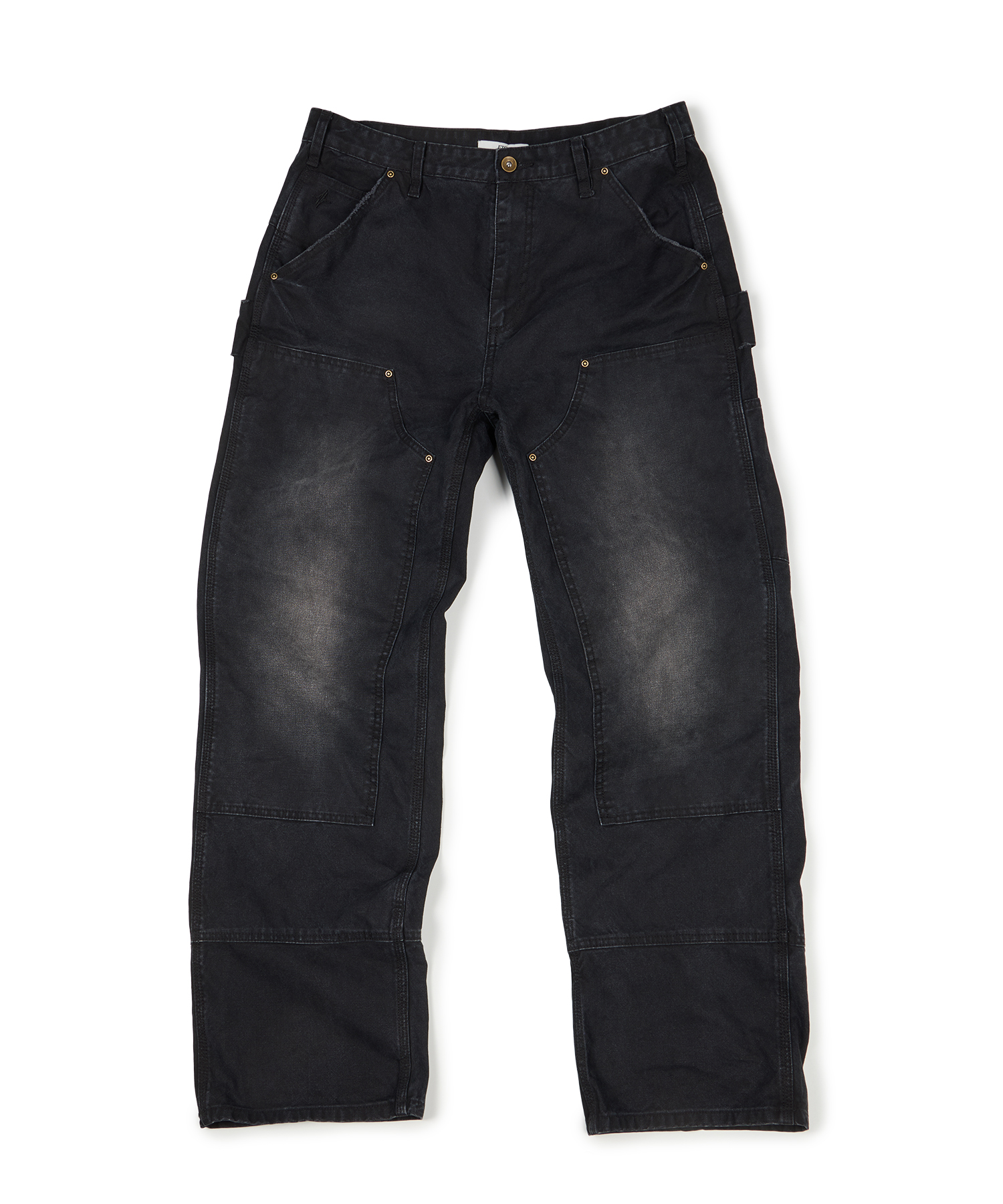 DOUBLE KNEE CARPENTER PANTS (BLACK)