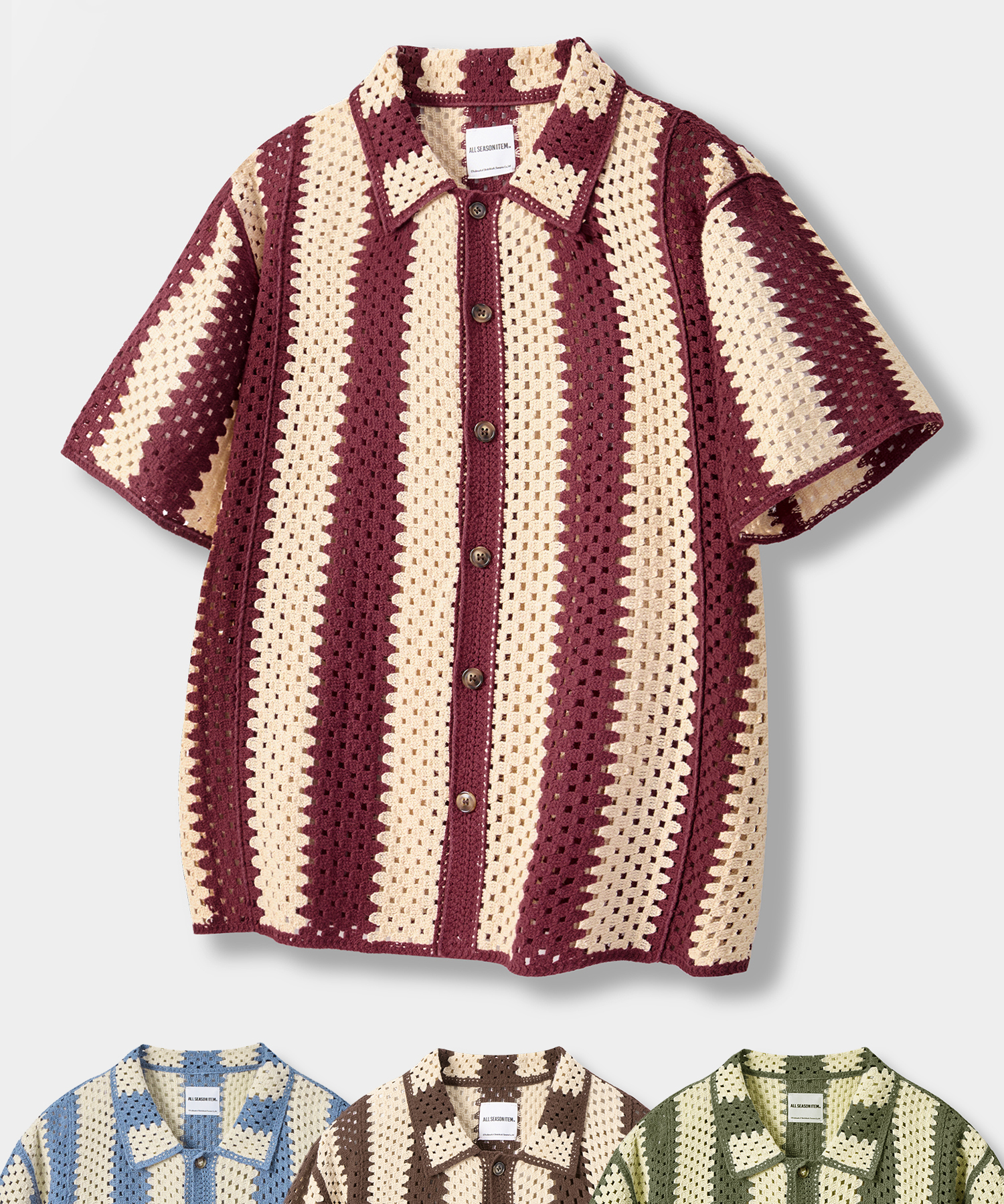 HAWAIIAN CROCHET KNIT_4 COLOR