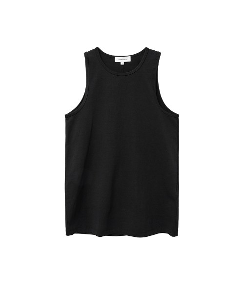 Basic layered sleeveless BLACK