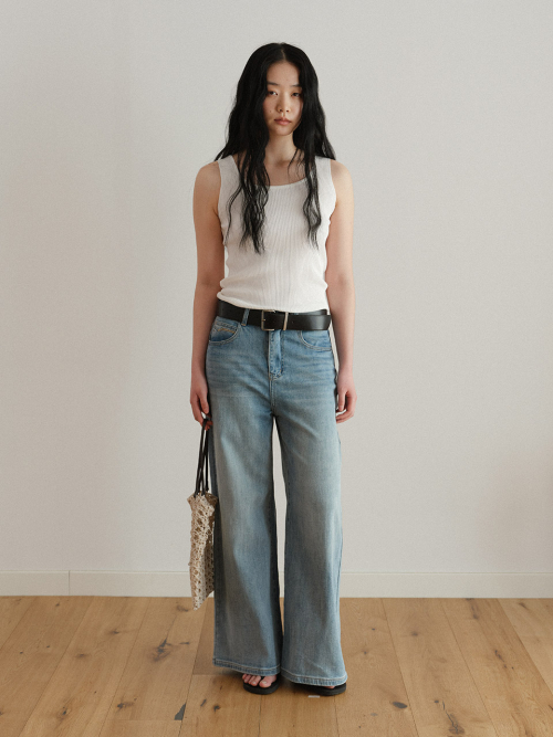 Wide Fit Washing Denim