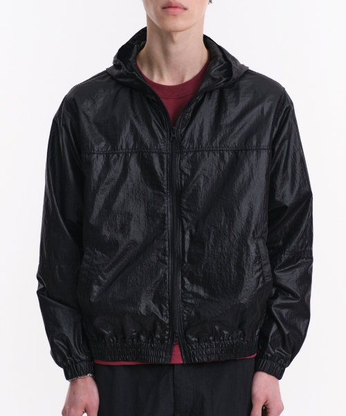 SHEER NYLON JACKET (BLACK)