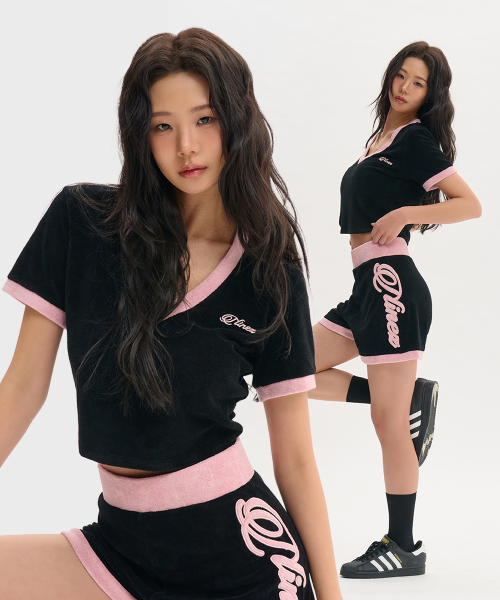[SET] 소프트 테리 크롭 셋업 (3color) BNZTS04W BNZSPT02W