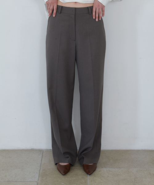 Spring Wool pants-Gray