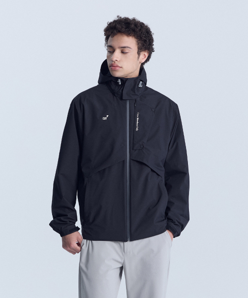 RAIN-TECH WIND JACKET BLACK
