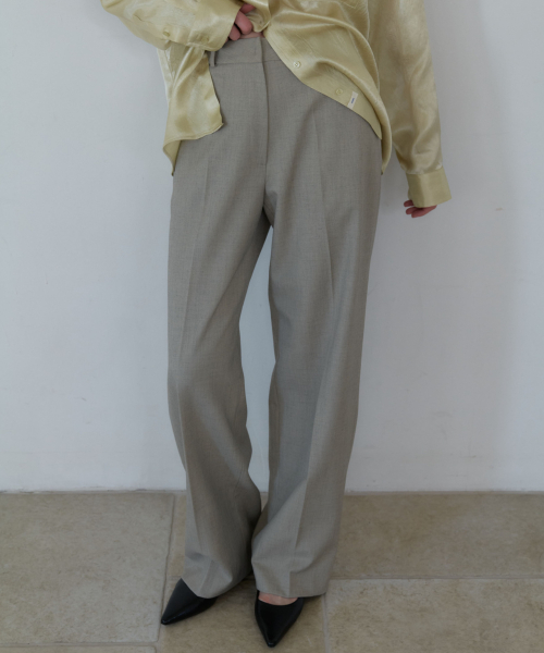 Spring Wool pants-Oatmeal