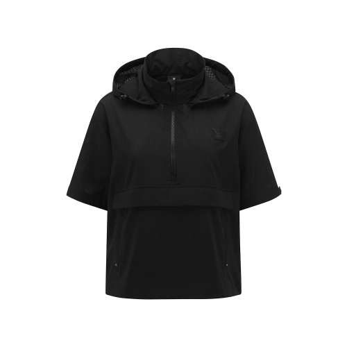 WOMEN HOODY ANORAK JACKET_BK