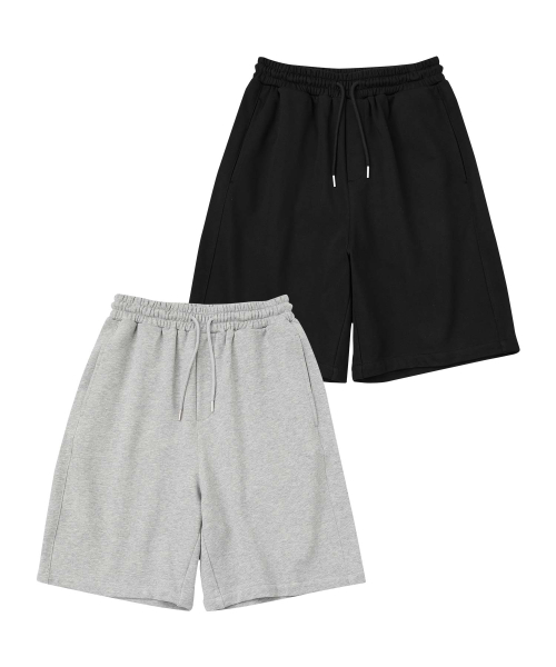 Трикотажные шорты бермуды (GREY/BLACK)