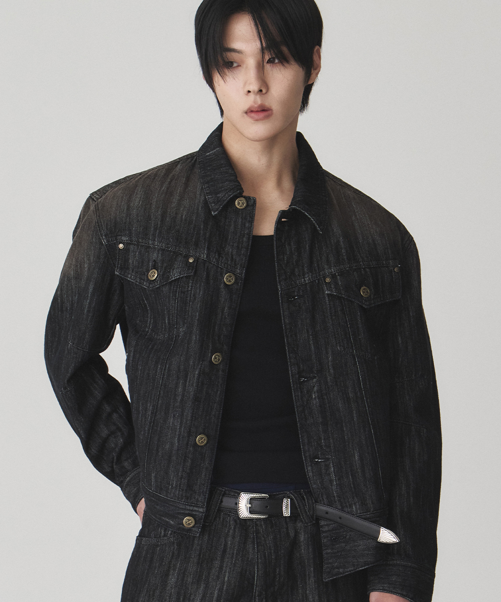Mclaury western denim jacket black