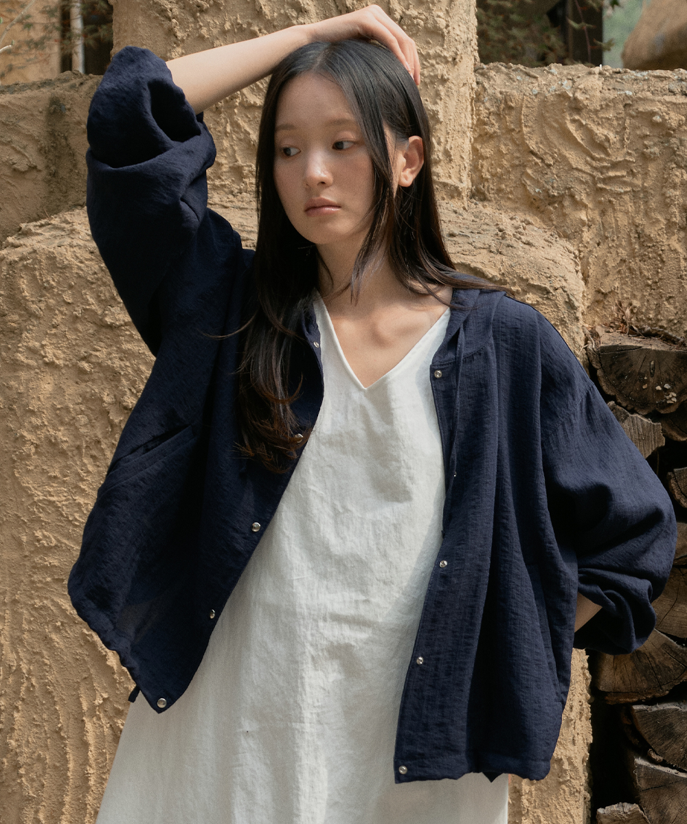 Ice Wind Hood Jumper_NAVY(WB6OT09)
