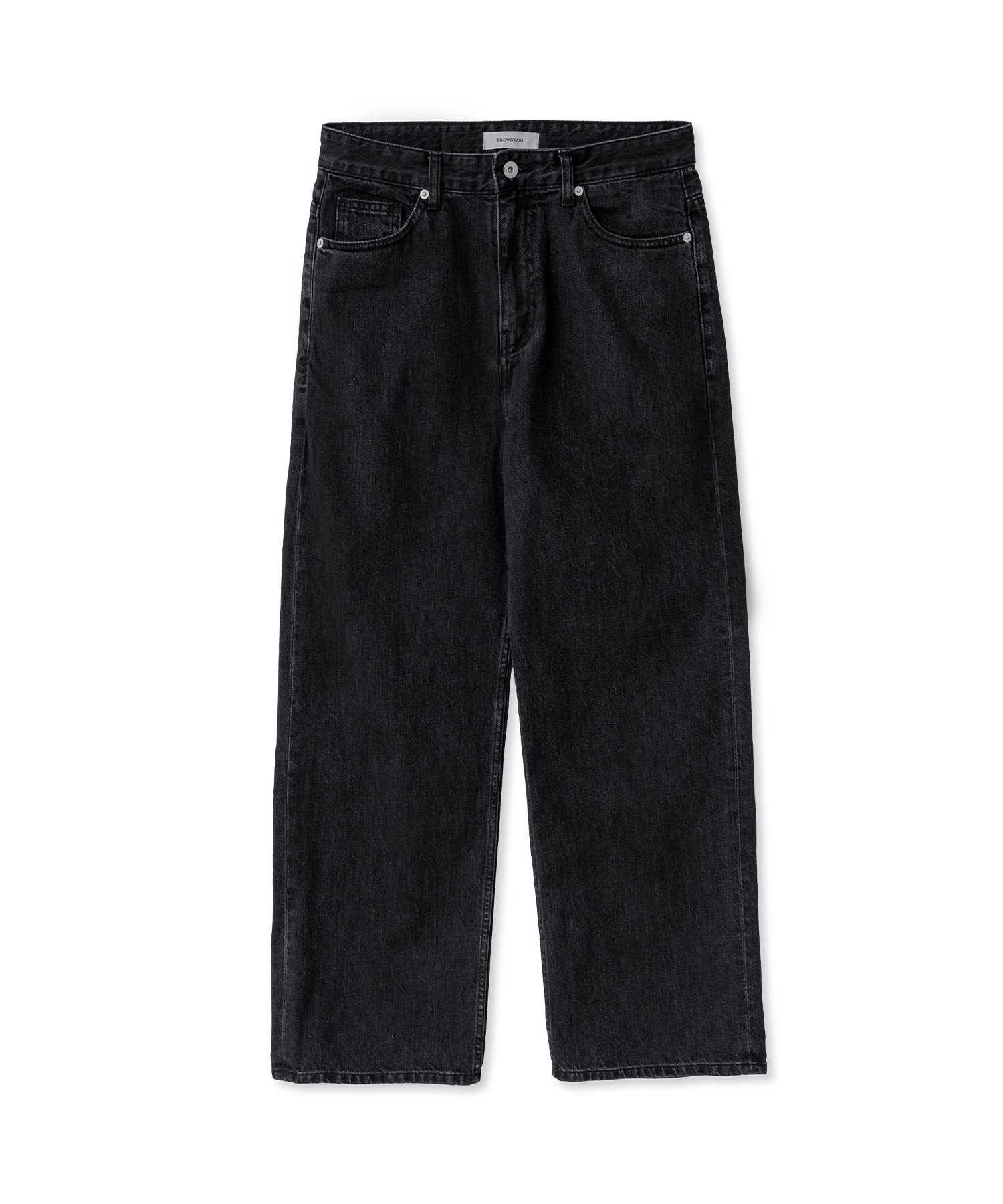 5p Straight Denim, Black