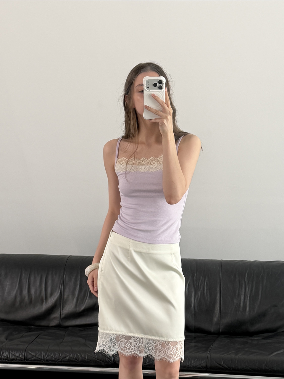 PALE LACE SLEEVELESS (VIOLET)