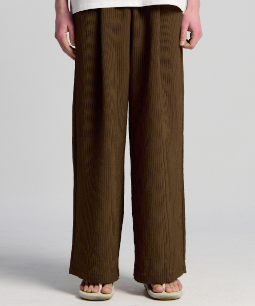 Широкие брюки ST open wide pants Brown