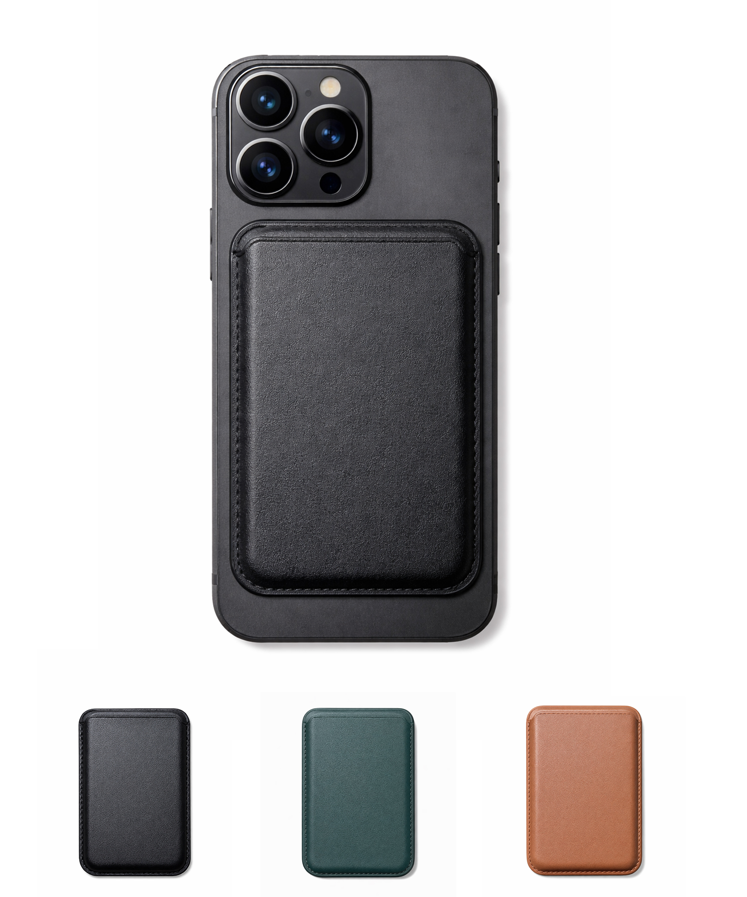 Кожаный картхолдер MagSafe, 3 colors