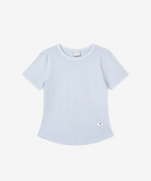 NBNEG2W482 / WOMEN приталенная футболка с эффектом варки (DYEING BLUE)