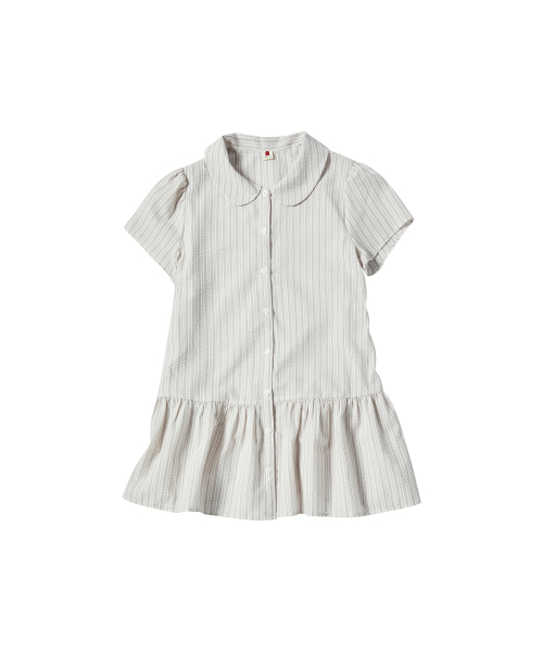 W ROUND COLLAR HALF BLOUSE [PINK]