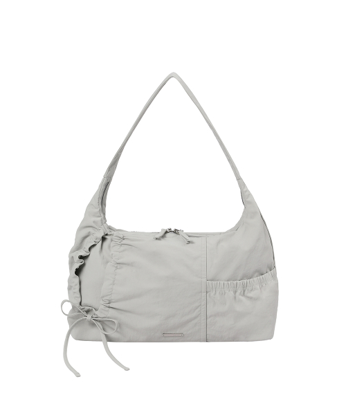 String shirring bag GREY