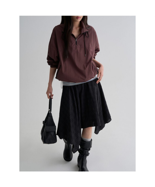Анорак на молнии 1/4 Brown