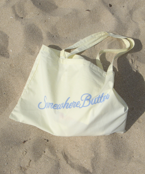 Bold Logo Cotton Bag - Lemon