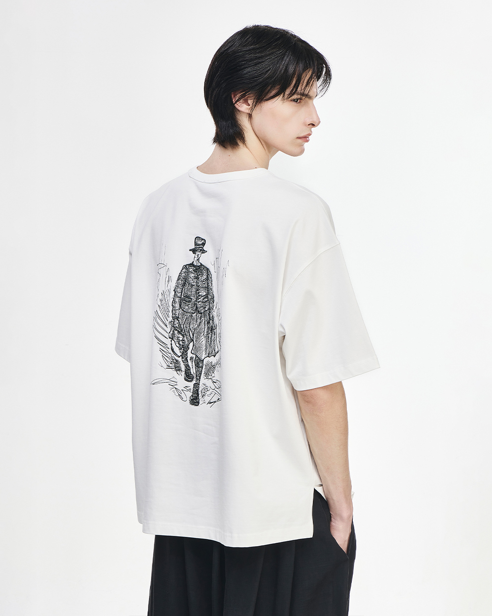 SSAW ORIGINAL DRAWING T SHIRT WHITE
