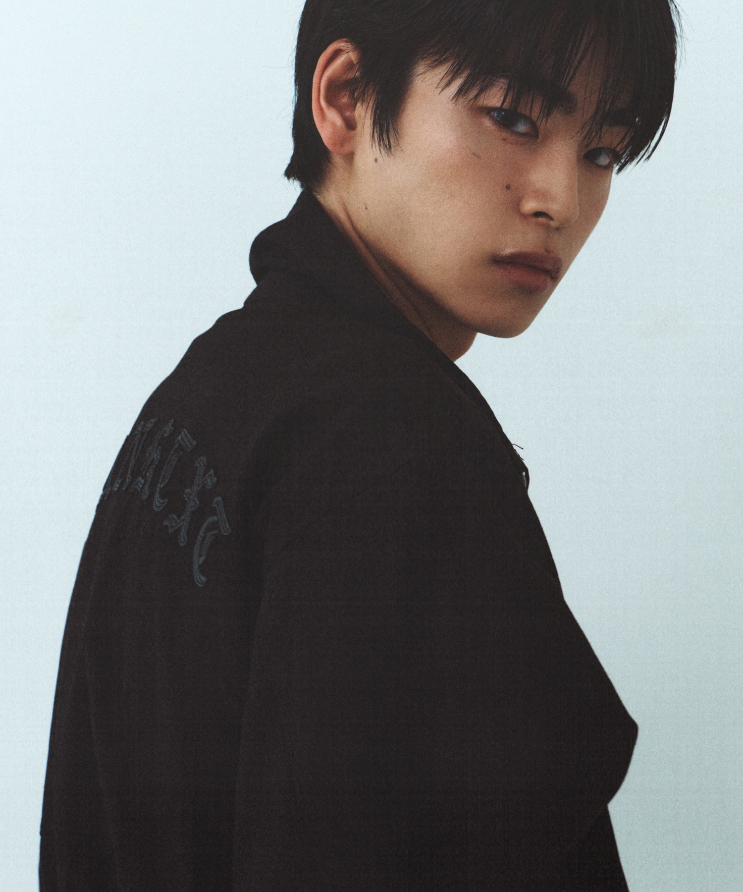 Zip-Up Shirt Jacket Black