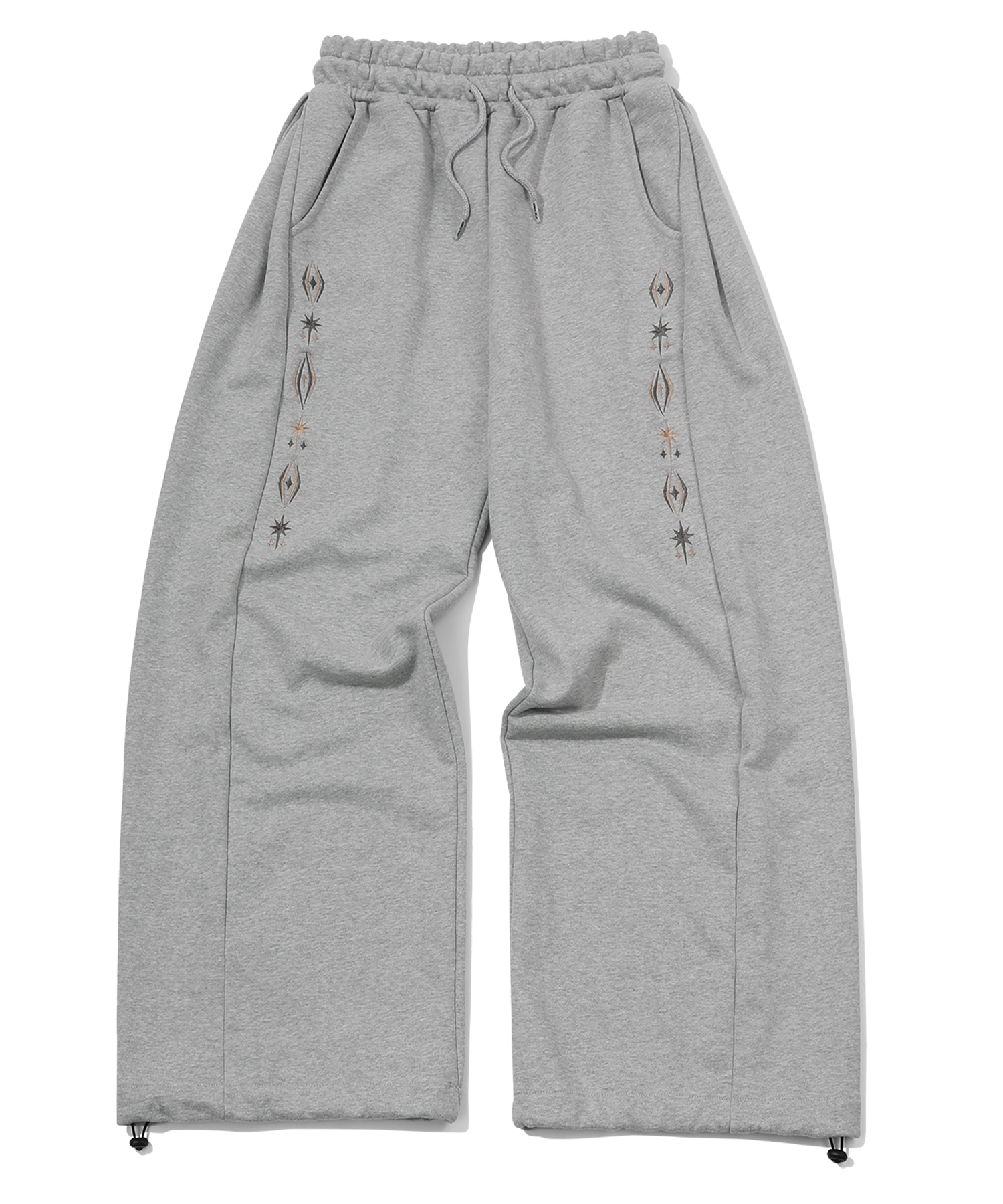 Серые спортивные брюки Sleeve Star Curved Sweatpants Grey