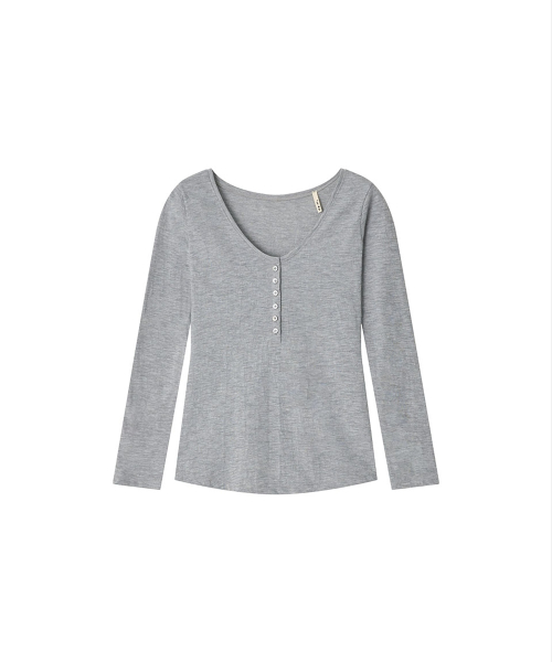 Shell Button Top Gray