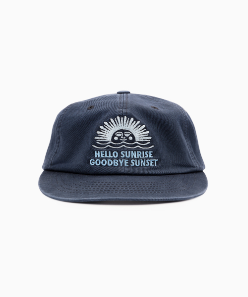 헬로 선라이즈 90s Logo 6Panel Cap_Deep Navy