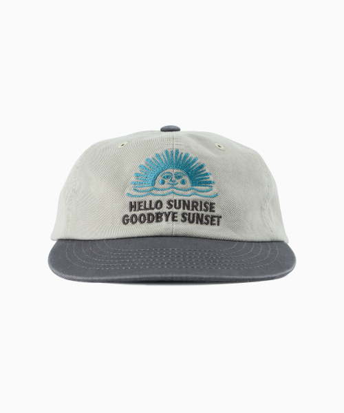 90s Logo 6Panel Cap_Light Gray & Charcoal
