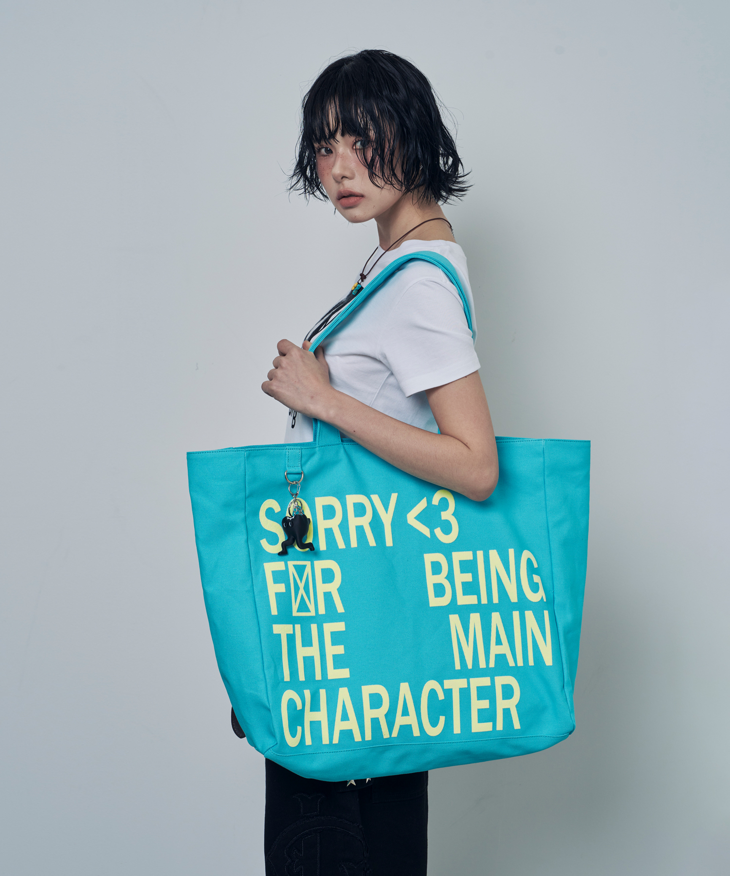 LSC SLOGAN BIG ECO BAG MINT