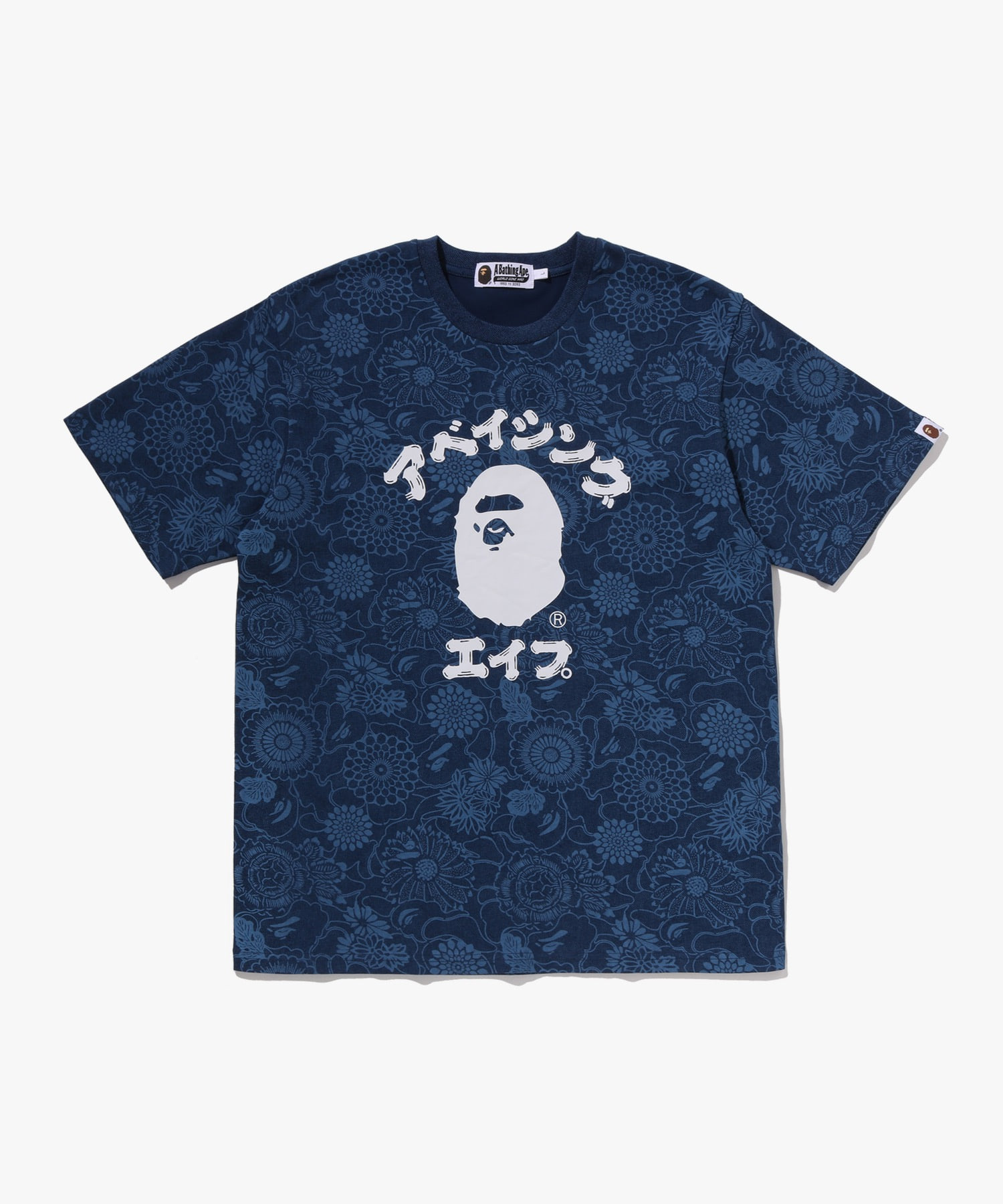 Japanese Indigo Art Camo Collie регулярный крой футболка (M) INDIGO