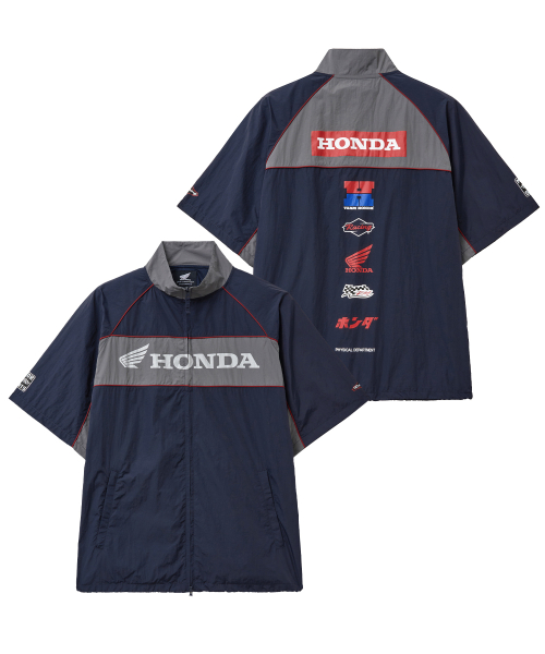 Nylon Motorcycle Zip-Up Navy